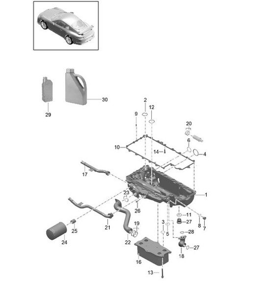 Diagram 104-050 Porsche Boxster 718 (982) 2017>> Motore