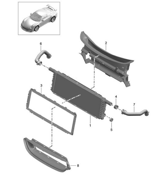 Diagram 105-020 Porsche Macan (95B) MK1 (2014-2018) Moteur
