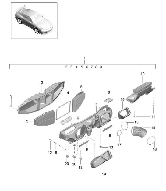 Diagram 106-000 Porsche Cayenne E-Hybrid V6 3.0L 470CV 