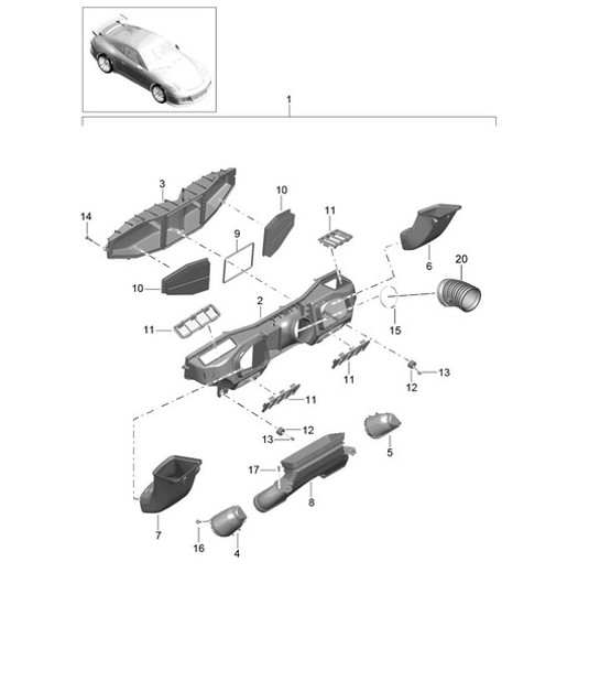Diagram 106-010 Porsche Cayenne 3.2L V6 2003>> Motore