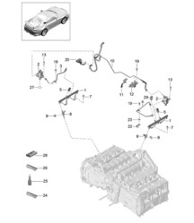 Tubo raccolta carburante 991 R/GT3/RS 2014-21