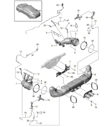 Uitlaatsysteem 991 GT3 RS / SPEEDSTER 2018>>