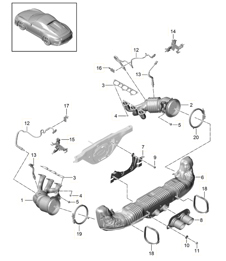 Exhaust system  991 SPEEDSTER (DSDA) 2018>>