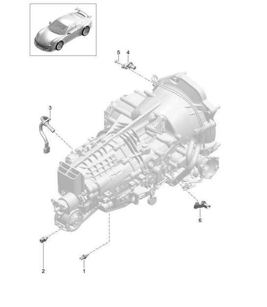Diagram 302-005 Porsche Cayenne S V8 4.2L Diésel 382 CV Transmisión