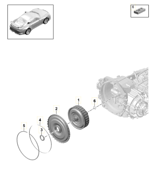 Diagram 320-010 Porsche Cayenne 9PA1 (957) 2007-2010 Transmission