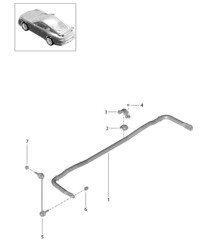 Barra antirollio 991 R/GT3/RS 2014-17