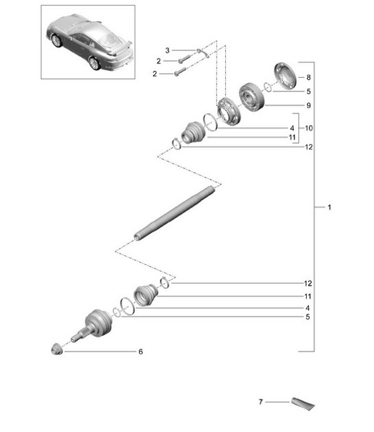 Diagram 501-005 Porsche Taycan (9J1) MK2 2024>> 