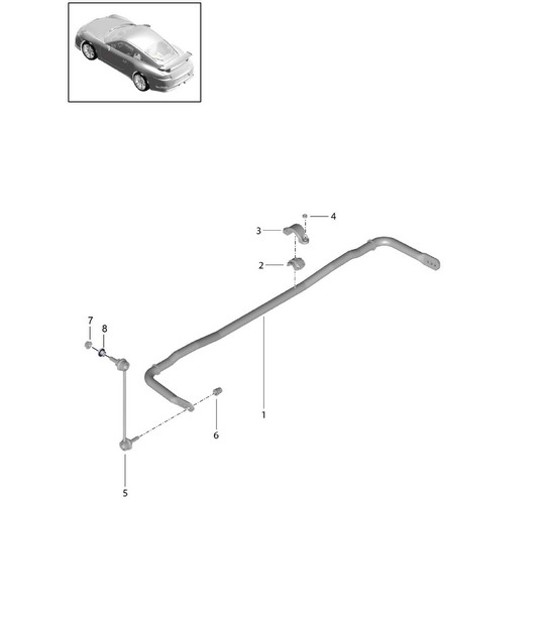 Diagram 501-013 Porsche Macan (95B) MK1 (2014-2018) Asse posteriore