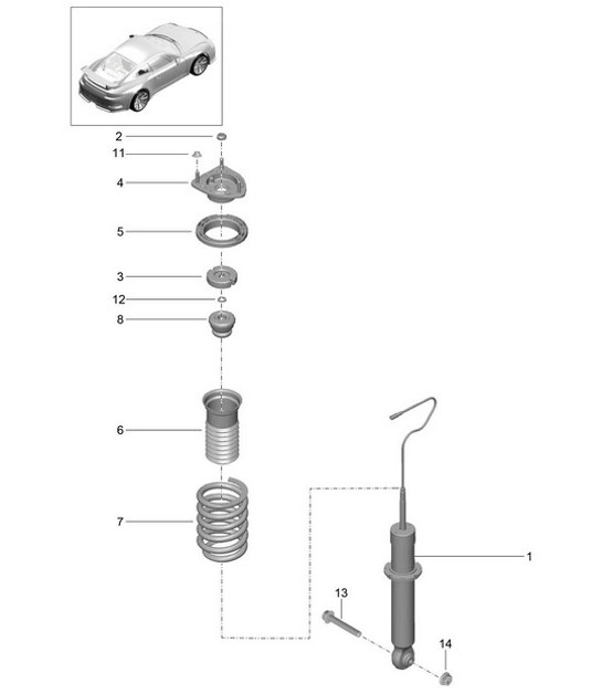 Diagram 502-001 Porsche Cayenne Coupé E-Hybrid V6 3.0L 340CV 