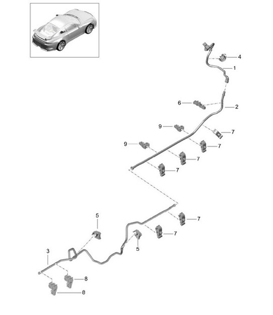 Diagram 604-015 Porsche 996 GT2 2001-05 Wheels, Brakes