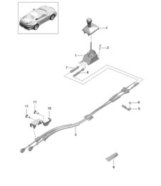 Transmissiebediening / Handgeschakelde versnellingsbak - PR:486 - 991 R/GT3/RS 2014-17