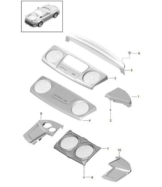 Diagram 801-080 Porsche Taycan (9J1) MK1 2020-2024 