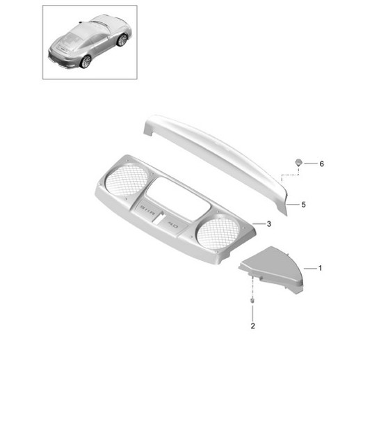 Diagram 801-085 Porsche Cayman S 3.4L 987C 2005-08 Body