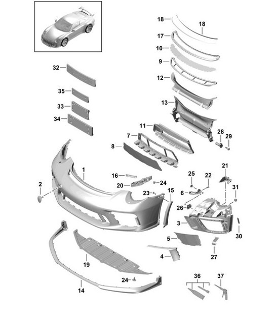 Diagram 802-003 Porsche 911/912 (1965-1989) Carrosserie