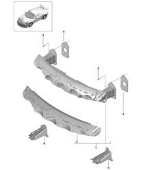 Supporto paraurti anteriore 991 GT3 2014-17
