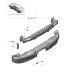 Rear Bumper carrier 991 GT3 2018>>