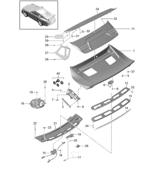 Diagram 803-010 Porsche 卡宴 Turbo / Turbo S 4.8L 2007>>  车身