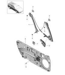 Window regulator 991 GT3 2014-21