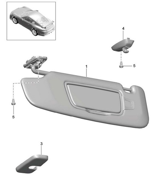 Diagram 807-065 Porsche 991 (911) MK1 2012-2016 Carrozzeria