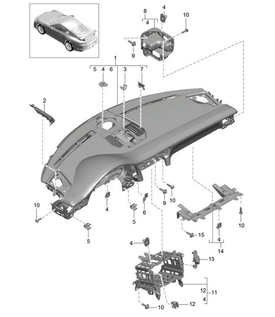Diagram 809-000 Porsche Cayenne S 4.5L V8 2003>> Carrozzeria