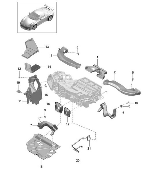Diagram 813-005 Porsche Cayman 987C/981C (2005-2016) Carrozzeria