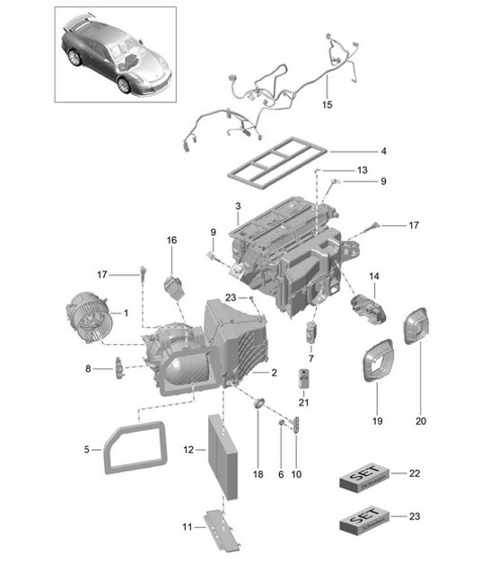 Diagram 813-010 Porsche 996 C2 3.6L 09/01-2005 Carrozzeria