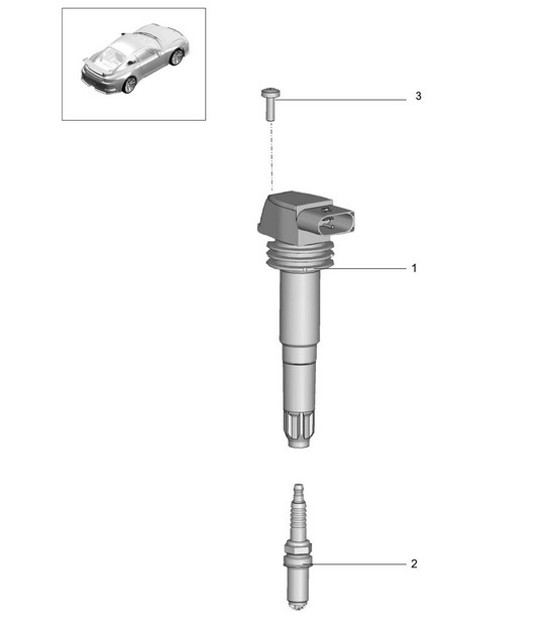 Diagram 901-000 Porsche Panamera Turbo V8 4.8L Équipement électrique