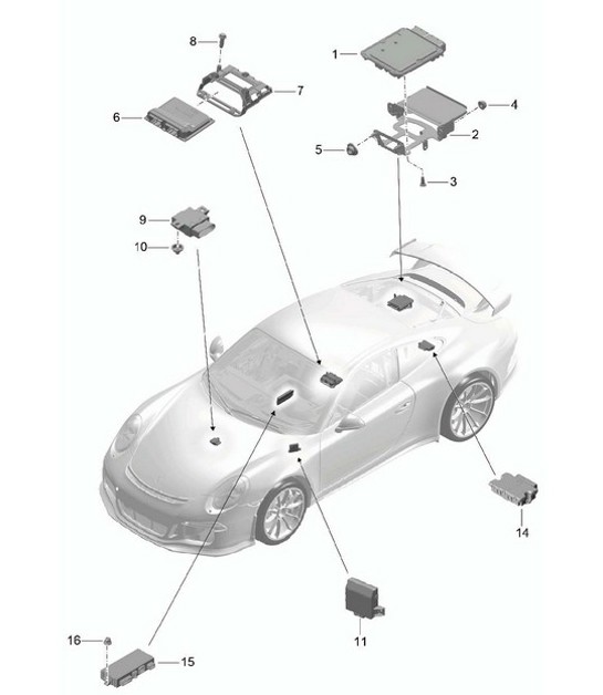 Diagram 901-003 Porsche Cayenne Turbo S E-Hybrid V8 4.0L 550 CV 