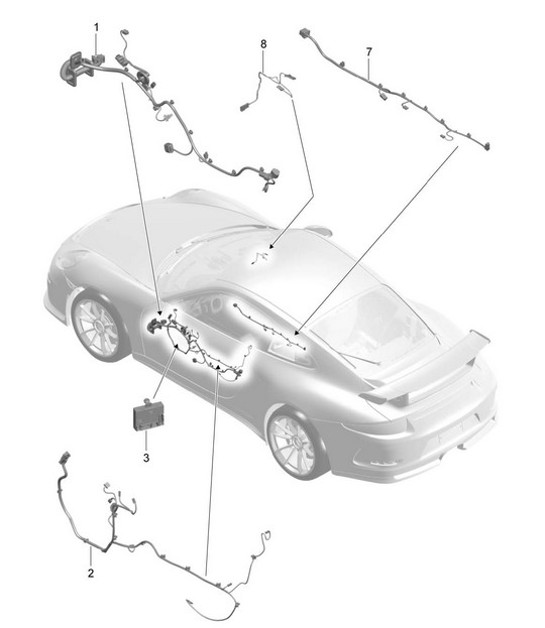 Diagram 902-015 Porsche 992 (911) MK1 2019-2024 Electrical equipment