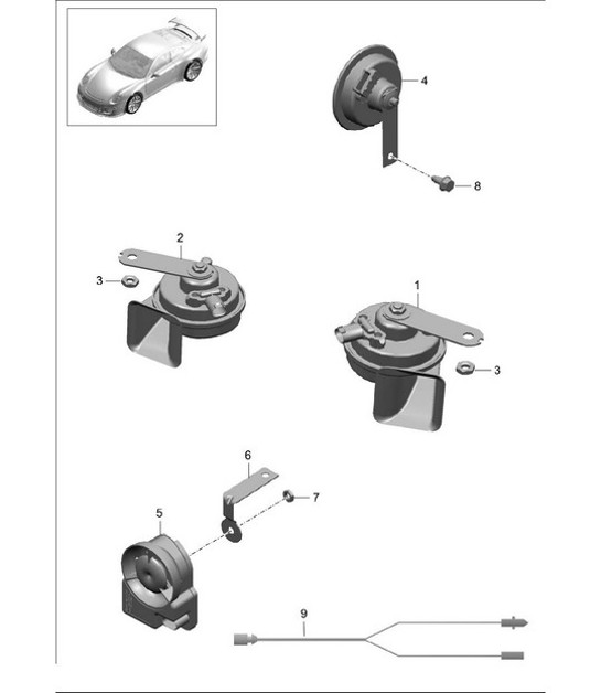 Diagram 903-000 Porsche 卡宴 92A（958） 2010-2017 电子设备