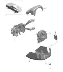 Steering column switch 991 R/GT3/RS 2014-21
