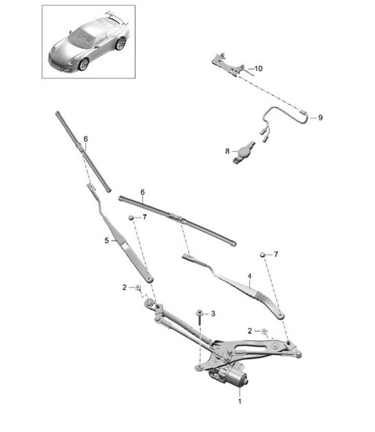 Diagram 904-000 Porsche 993（911）C2S 1994-97 电子设备