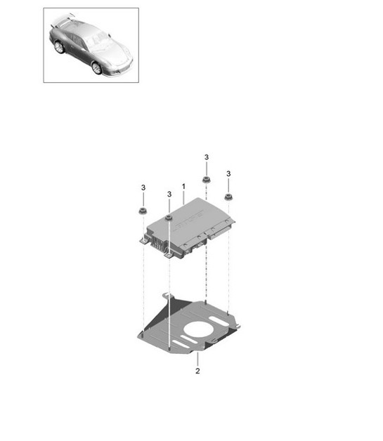 Diagram 911-011 Porsche 991（911）MK2 2016-2019 年 电子设备
