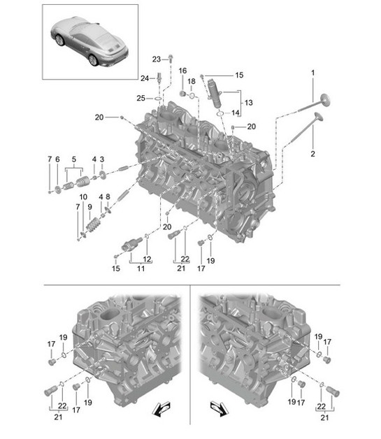 Diagram 103-005 Porsche Cayenne 3.6L 2007>> Motor