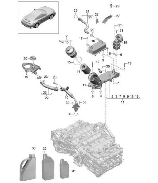 Diagram 104-015 Porsche Cayena 9YB 2023>> 