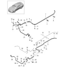 Waterkoeling 2 - Front end - 991 Turbo / GT2 RS 2014-20