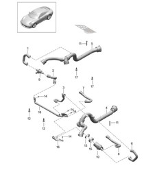 Front axle differential / Cooling 991 Turbo 2014-20