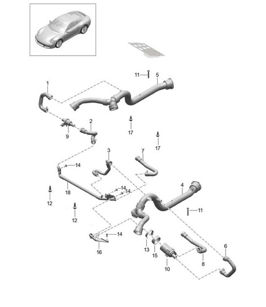 Diagram 305-020 Porsche 996 C2 3.6L 09/01-2005 传播