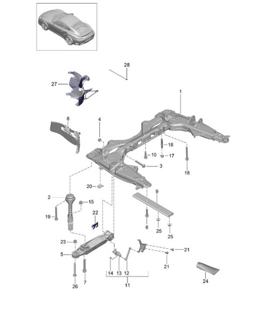 Diagram 401-003 Porsche Macan (95B) MK3 2022>> 