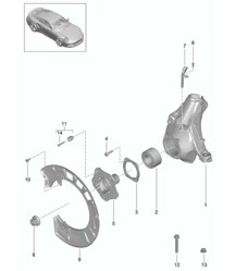 Wheel carrier / Wheel hub 991 Turbo >>2016