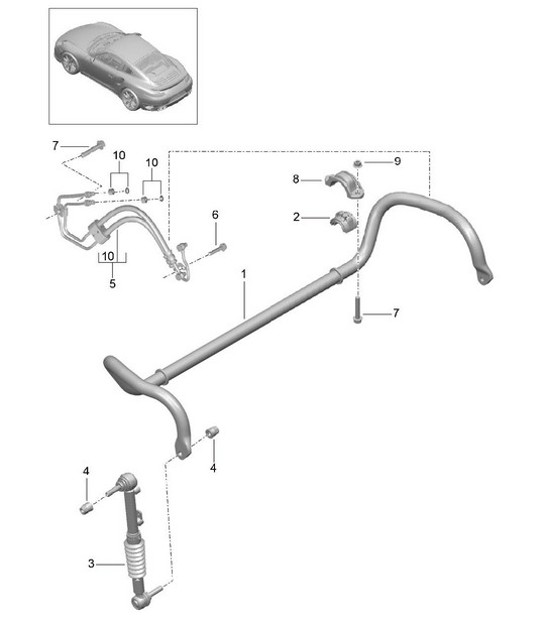 Diagram 402-010 Porsche 928 (1978-1995) 