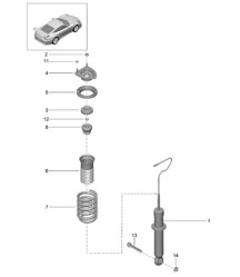 Shock absorbers / Coil spring - PR:D97 - 991 GT2 RS 2014-20