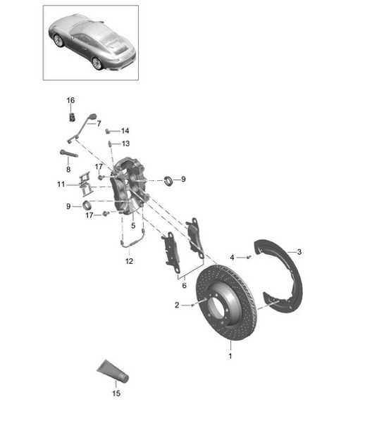 Diagram 603-000 Porsche Cayenne V6 3.0L Petrol 353Hp 