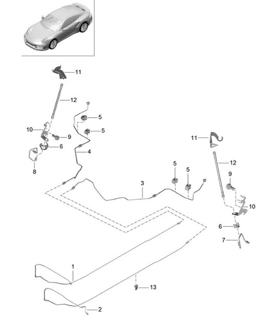 Diagram 604-012 Porsche 卡宴 Turbo S 4.5L 2006>> 车轮、制动器