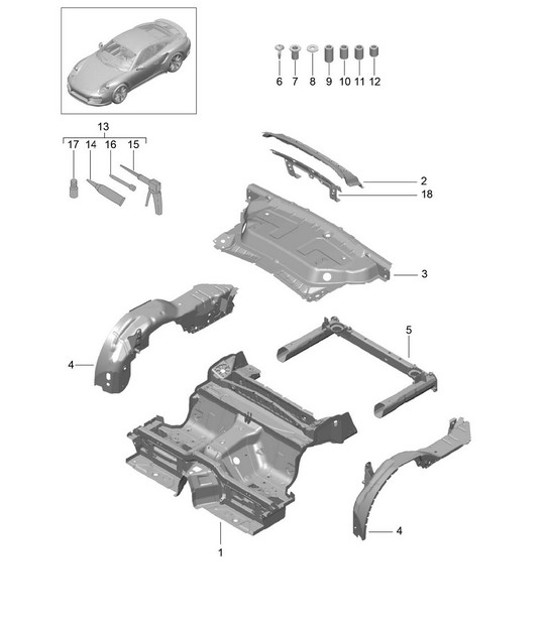 Diagram 801-035 Porsche Macan GTS Gasolina 3.0L V6 360 CV Carrocería