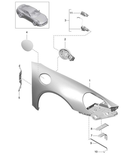 Diagram 801-040 Porsche 卡宴 9YB 2023>> 