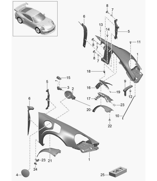 Diagram 801-041 Porsche Taycan (9J1) MK2 2024>> 