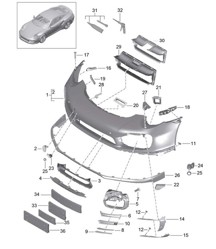 Front bumper 991 Turbo >>2016