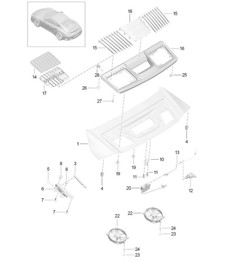 Deksel - ACHTER - 991 Turbo 2017>>