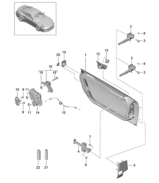 Diagram 804-000 Porsche 924S 2.5L 1988 